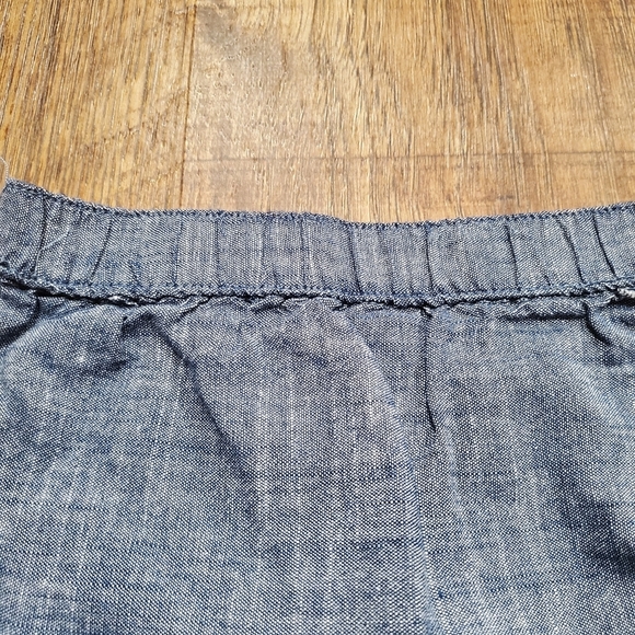 Catherine Malandrino Baby Girl Eyelet Pastel Pink Swiss Dot Top Chambray Shorts - Picture 10 of 13